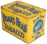 Boar's Head Store Bin Advertising Tobacco Tin