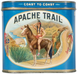 Apache Trail 50 Cigar Advertising Tin