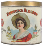 Nebraska Blossom 50 Cigar Advertising Tin