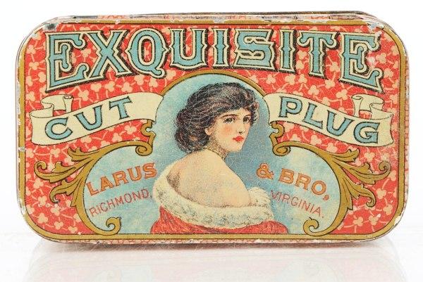 Exquisite Cut Plug Tin Antique Tobacco Tins Collectibles