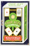 Magnum's Four Aces Cigarettes Porcelain Sign