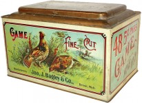 Game Bird Fine Cut Store Display Advertising Tobacco Tin