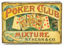 Poker Club Mixture Square Corner Tobacco Tin