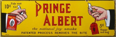 Prince Albert Tobacco Porcelain Sign