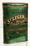 St. Leger Ready Rubbed Vertical Pocket Advertising Tin