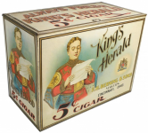 King's Herald 5 cent Cigar Store Bin Advertising