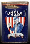 Uncle Sam Vertical Pocket Advertising Tobacco Tin