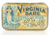 Virginia Dare Extra Fine Cut Plug Flat Pocket Advertising Tobacco Tin