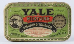 Yale Mixture Flat Pocket Advertising Tobacco Tin